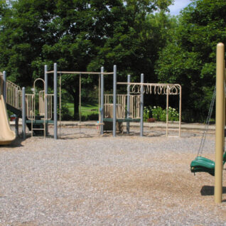 swings, slides, monkey bars